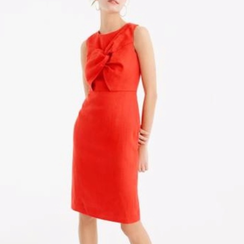 NWOT J CREW drape knot dress